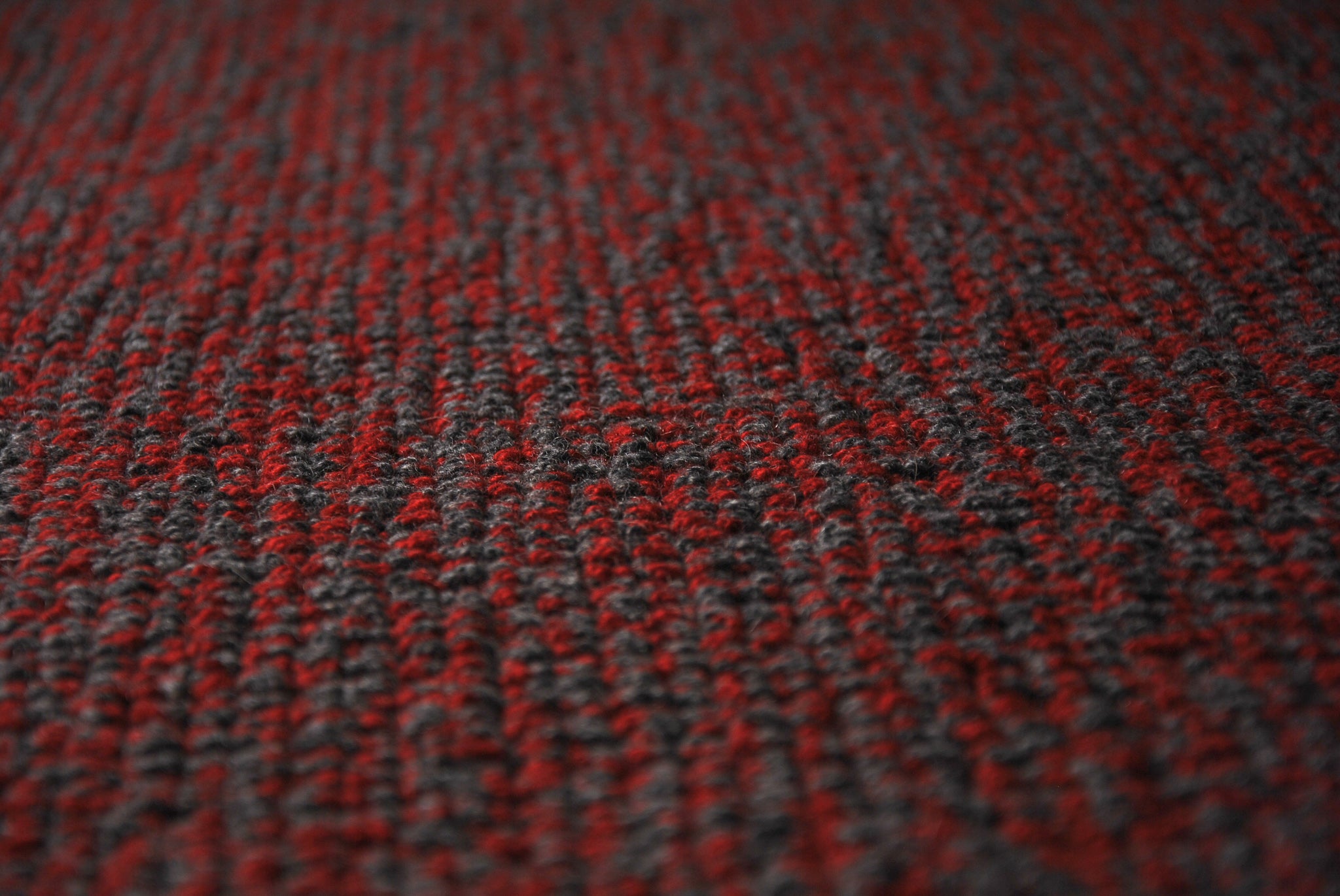 Handwebteppich Wolly Dunes 3180 - Rot, grau
