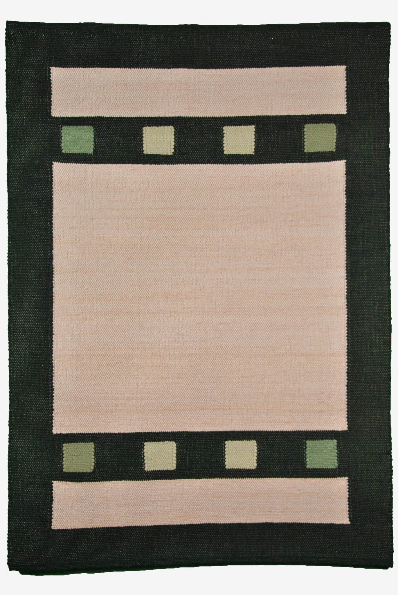 Handwebteppich Toskana 147/4 - Grün, beige - 140 x 200 cm