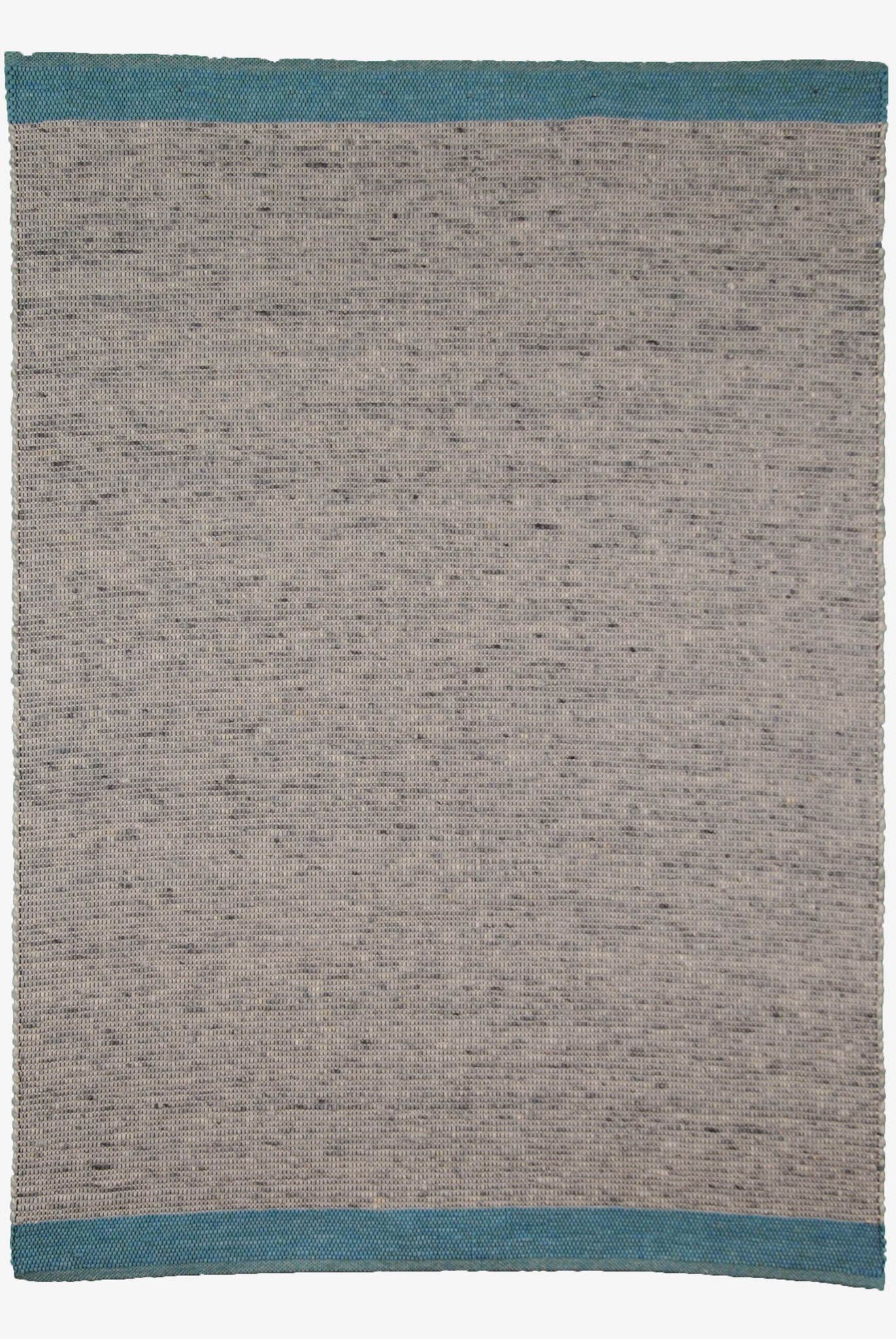 Handwebteppich ALB 1815 - Grau, blau - 140 x 200cm